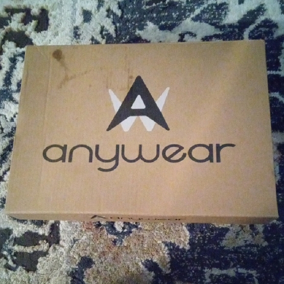 Anywear Women's Floral Clogs - Black and Pink - Picture 4 of 8